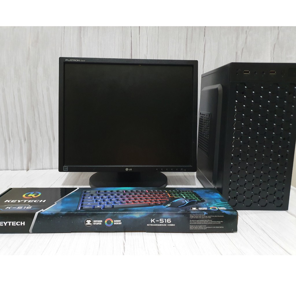 GAMING DESKTOP PACKAGE I5 CPU UNIT 4G 250G 1G VIDEOCARD + 19INCH