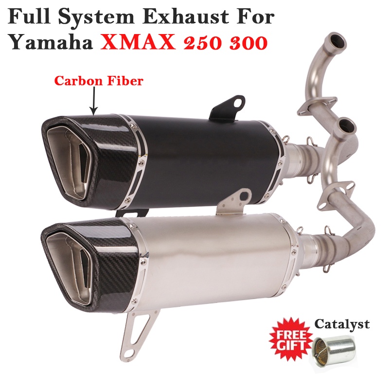 Full System Motorcycle Exhaust Escape DB Killer Catalyst For Yamaha