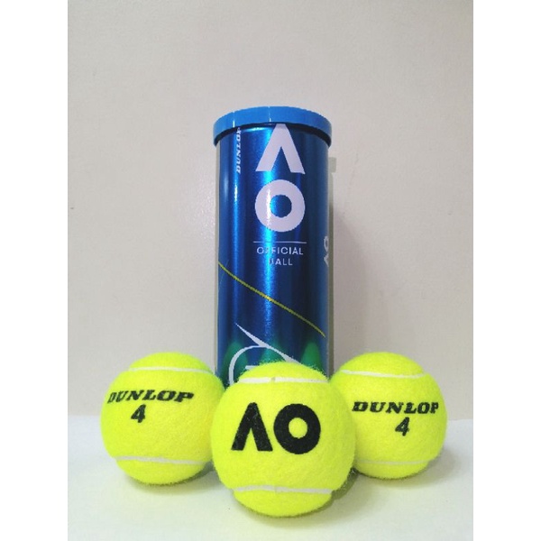 DUNLOP AO TENNIS BALL CAN 3 BALLS (1 TUBE) MVL SPORTS Shopee