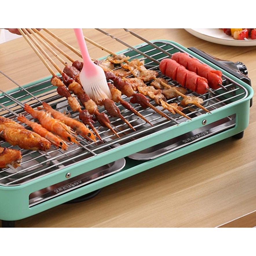 lMih Malaysia] Portable Electric Grill, Electric Barbecue Grill Indoor Hot Pot Chafing