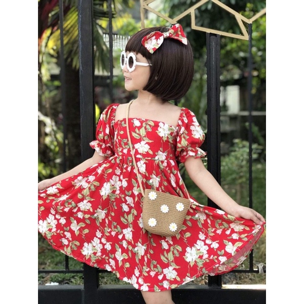 Feli Girl Dress with Clip 3 to 5 yrs old Girl Dress Fashion Sale