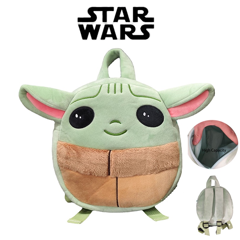 Star Wars Plush Kids Schoolbag Backpack Toy Baby Yoda Travel Bag Doll