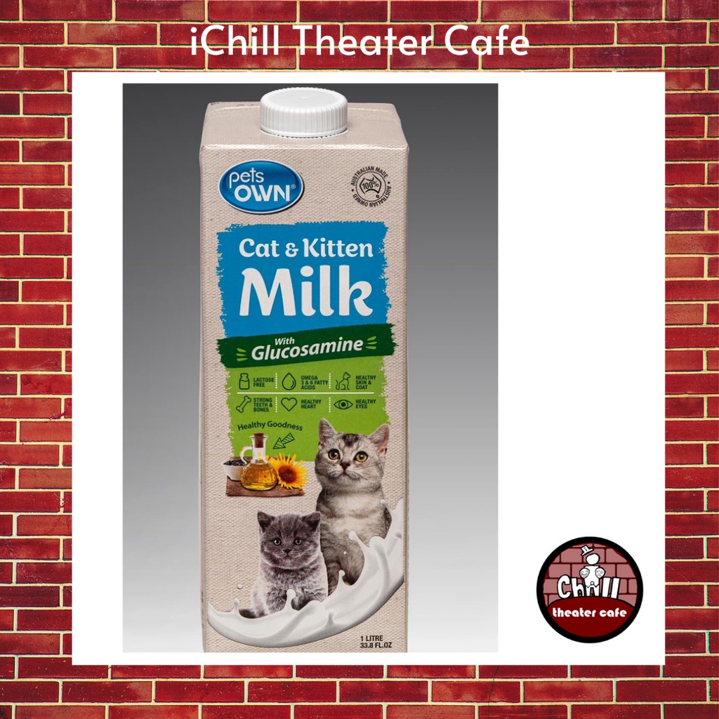 Pets Own CAT and KITTEN Milk with Glucosamine 1Liter Lactose Free Pet Milk for Cats and