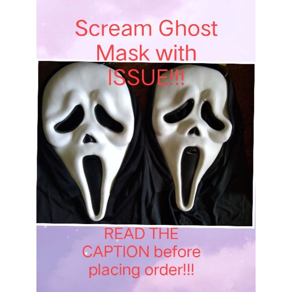 SCREAM GHOST MASK WITH ISSUE HALLOWEEN MASK CHEAP HALLOWEEN MASK