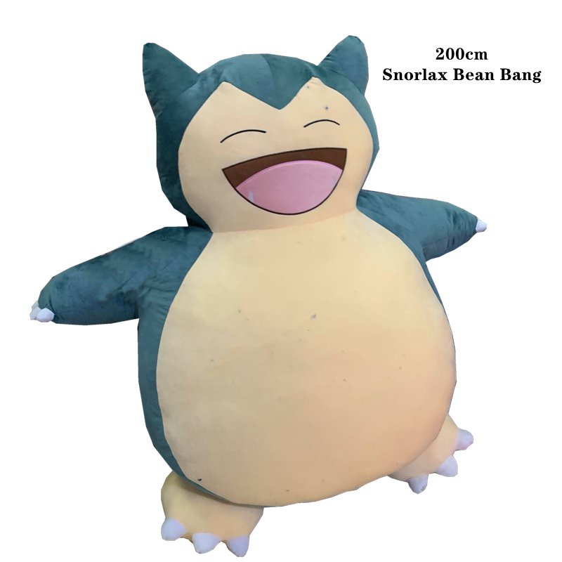 200CM Snorlax Bean Bag Plush Toy Huge Size Anime Snorlax Unstuffed
