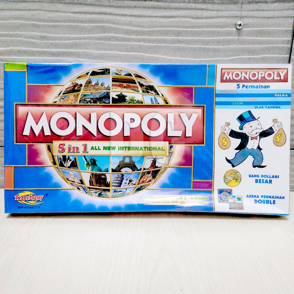 Monopoly Game Monopoly 5in1 Chess Ludo Snake Ladder Globe Temple