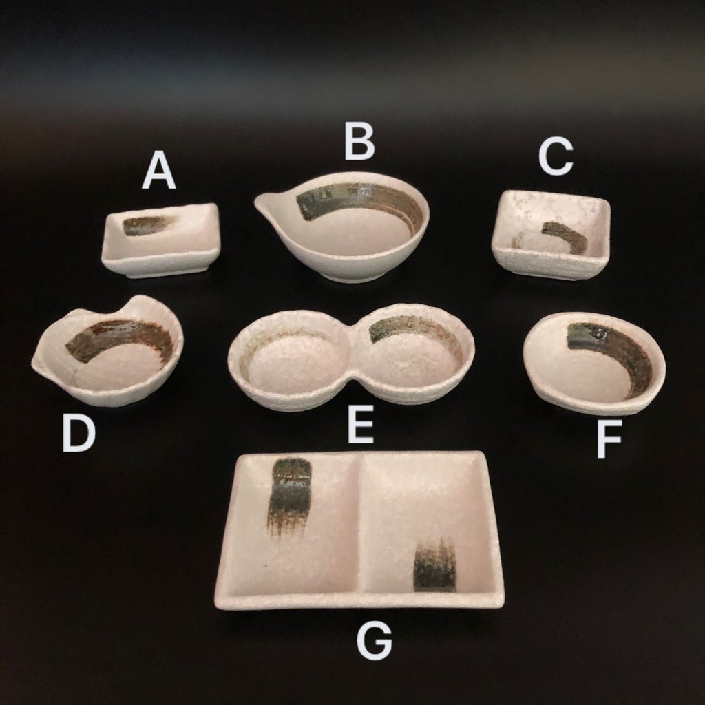 White Ceramic Japanese Sauce Cup For Dipping Korean Kimchi With Round