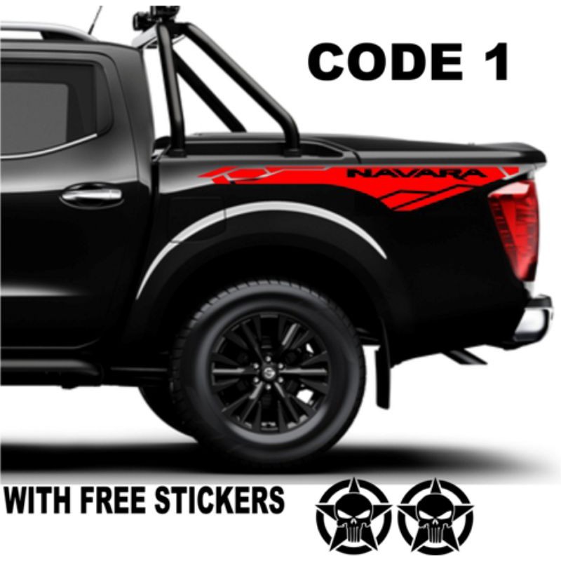 Nissan Navara Side Sticker Design Decals 2pcs Set Shopee Philippines