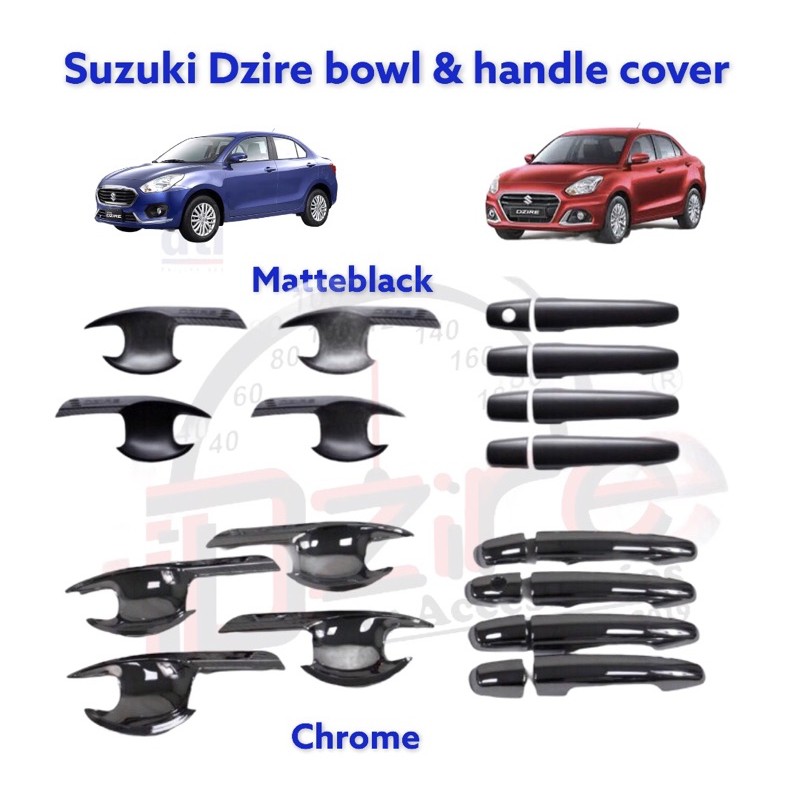 Suzuki Dzire Door Bowl & Handle cover (for 20182022 model) Shopee