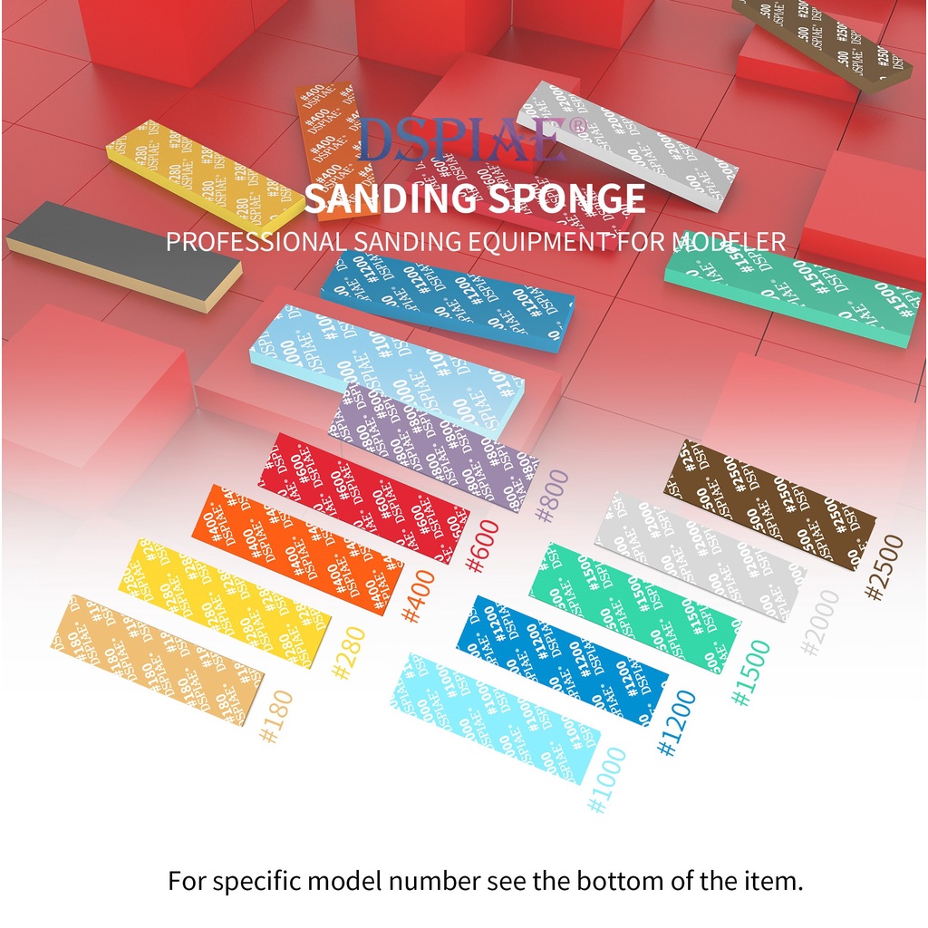 DSPIAE SS2SS3 Sanding Sponge Sandpaper No. 1802500 Thickness 23 Mm