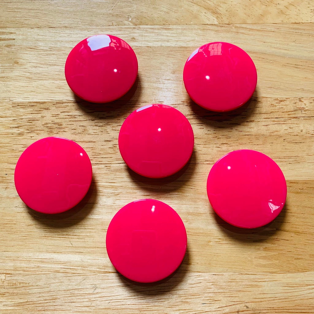 6 pcs Large Round Button Colorful Set of 6 Fridge Ref