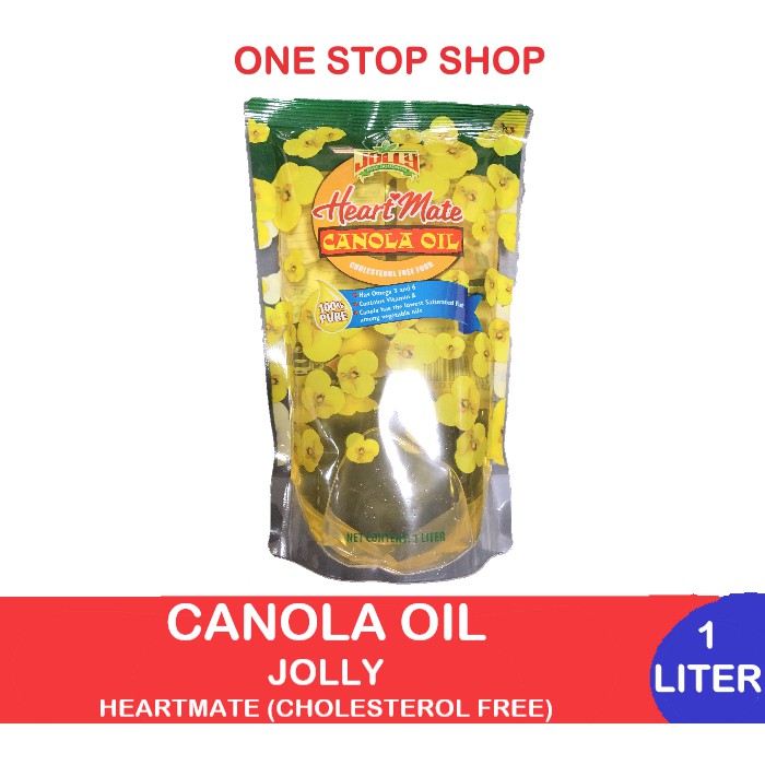 Canola oil Jolly HeartMate(Free Cholesterol) 1 Liter & 500ml Shopee