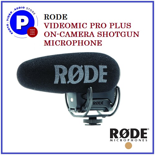 RODE VIDEOMIC PRO PLUS ONCAMERA SHOTGUN MICROPHONE (VMP+) Shopee