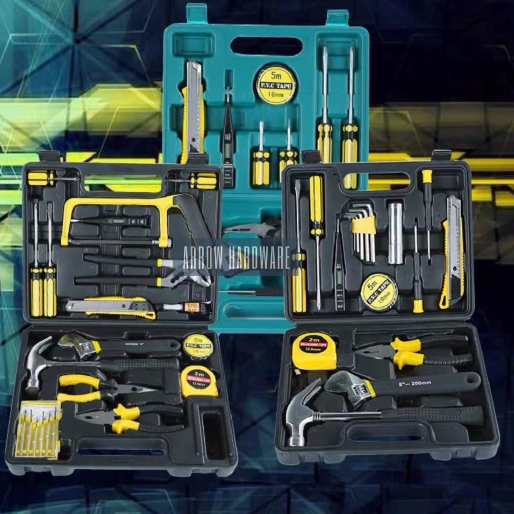 Hunter 12pcs Car Repair Kit Car Emergency Tool Box Combination Set