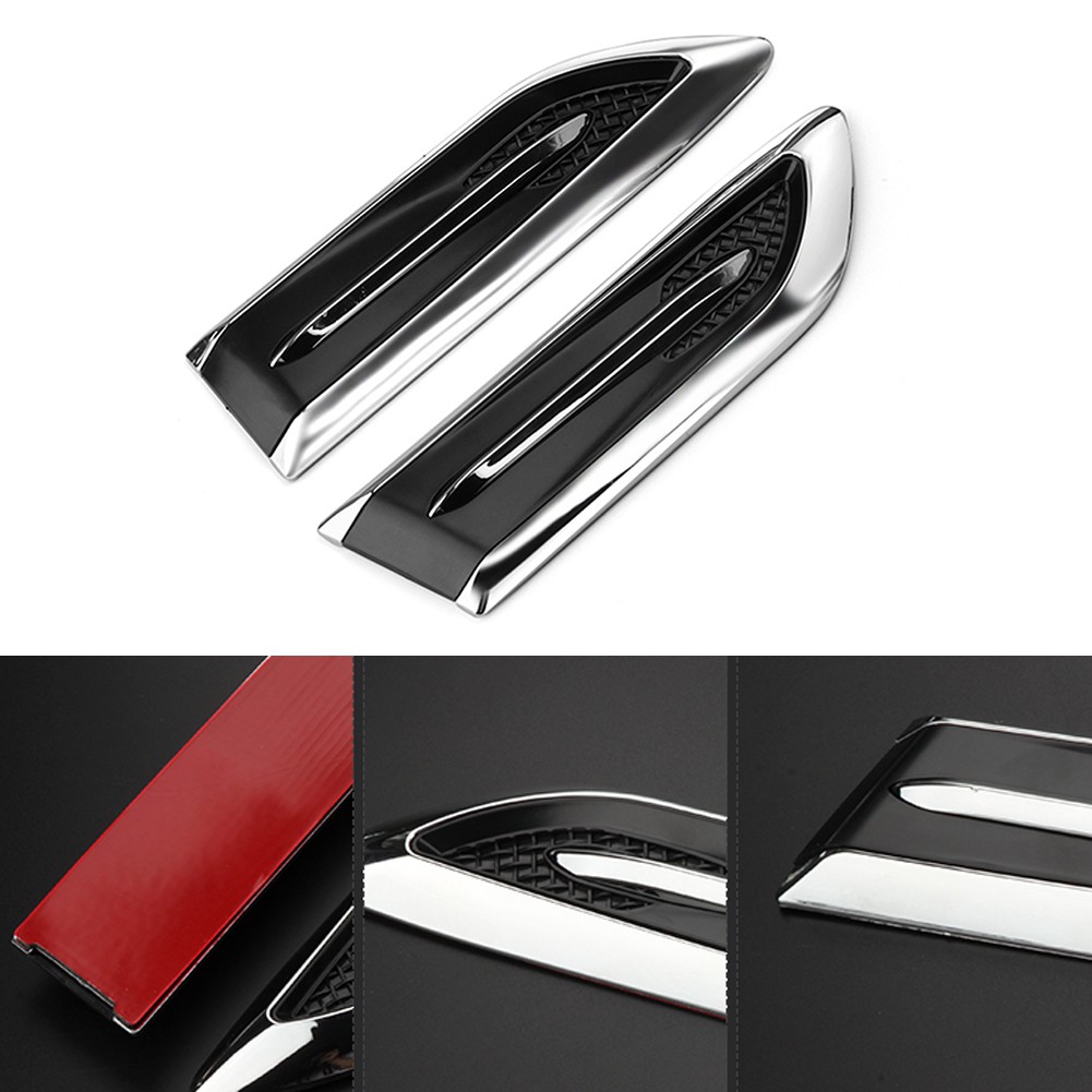 【Ready Stock】2Pcs Shark Gills Car Auto Vehicle CarStyling Side Air