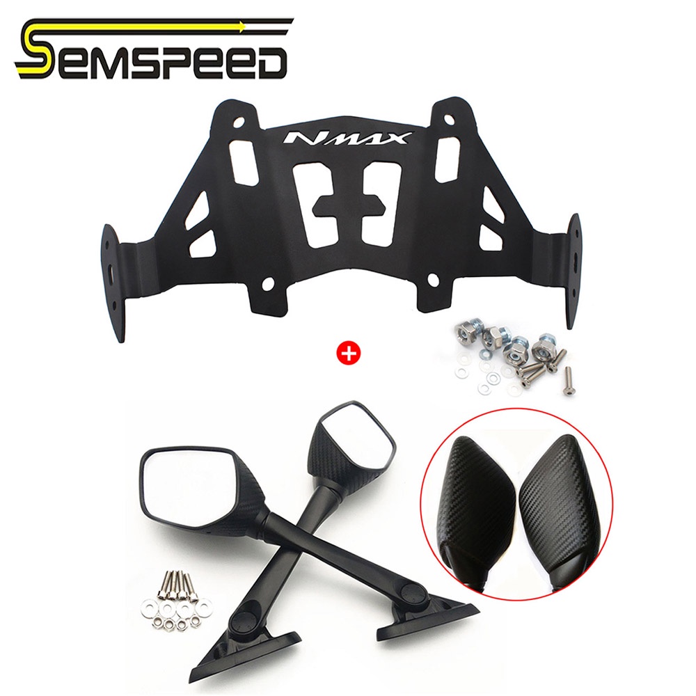Semspeed Rearview Mirrors Windshield Bracket Fit For Yamaha Nmax155 Nmax 155 Nmax 125 2020