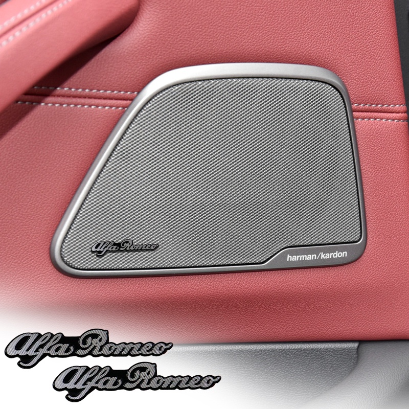 3D 4pcs/10pcs Set Car Audio Sticker Silver Aluminum Speaker Stickers Car Inner Pull Hand