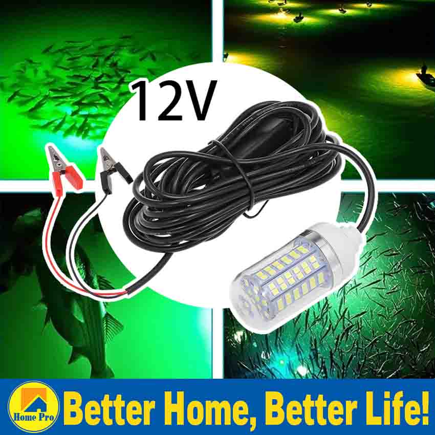 Underwater Fishing Lights 30W 12V60V Green LED Fishing Light Finder