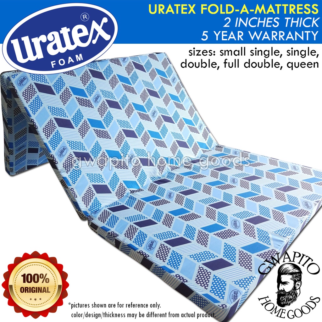 Uratex FoldAMattress Trifold 2 inches thick 100 ORIGINAL ( Single