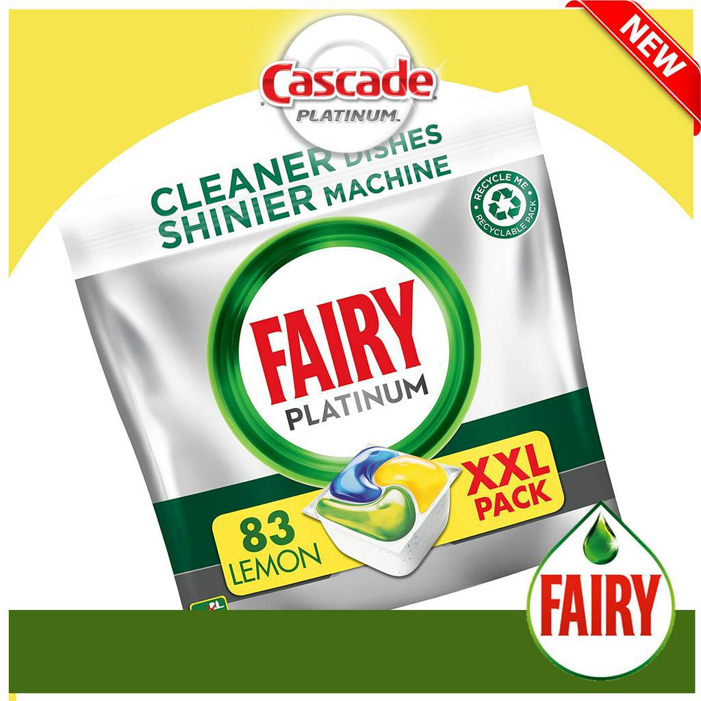 Fairy Platinum All in One Dishwasher Tablets XXL, 83 Tablets *Europe's