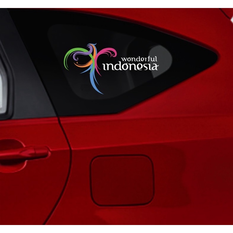 Wonderful Car Glass sticker/pesona indonesia 30cm cutting sticker Cool