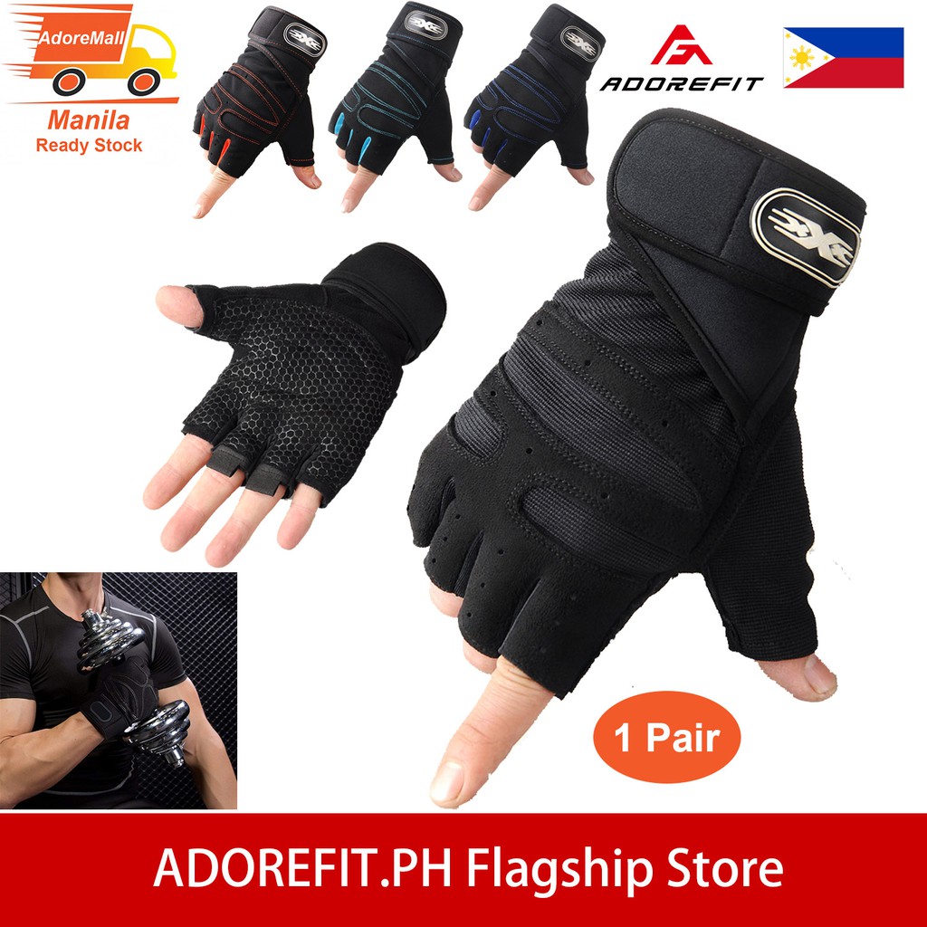 AdoreMall 1 Pair Gym Gloves Sports Exercise Weight Lifting Training