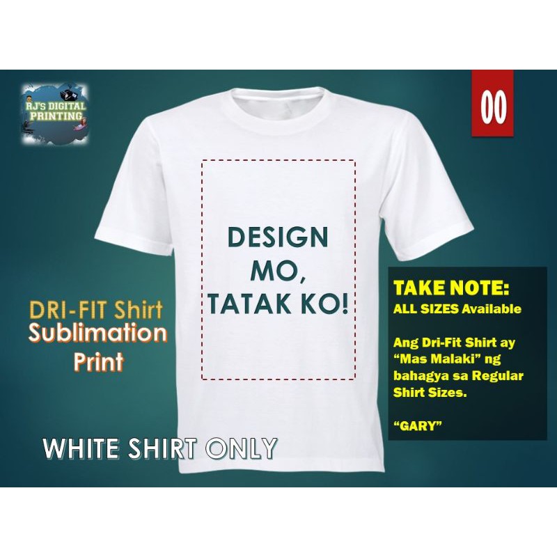 MicroWhite Drifit Shirt (Spongebob) Shopee Philippines