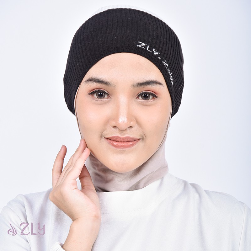 PUTIH HITAM Ciput Bandana Headband Hijab Anti Dizziness Comfortable