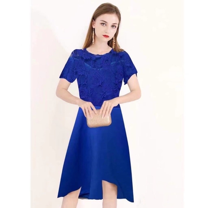 Korean Cocktail Dress m lace Off Shoulder Party Dress Wedding Dress