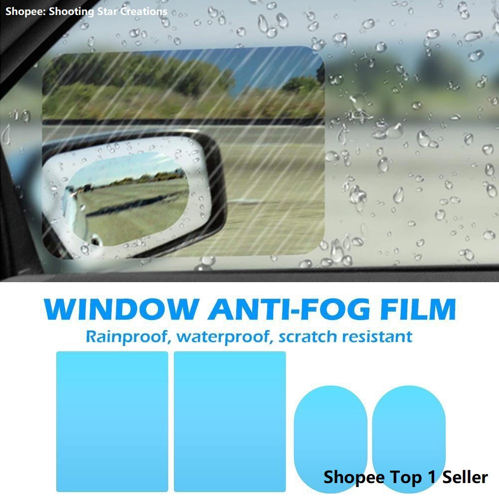 Original 1set(2pcs) Anti Fog Film for Side Mirror, Rainproof Film, Anti