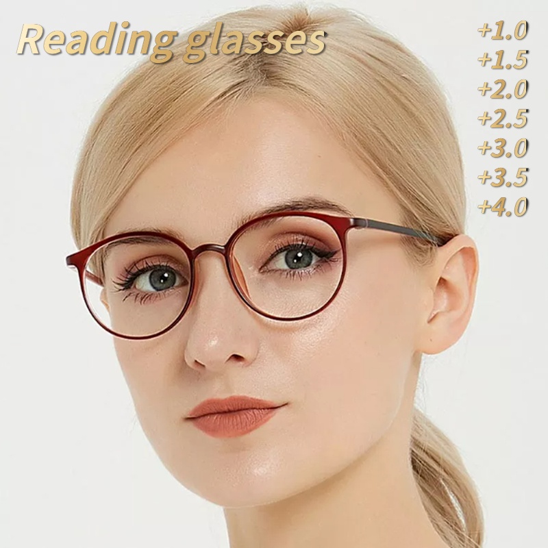 Women's HD Reading Glasses Antiblue Light Fashion Ultralight Reading