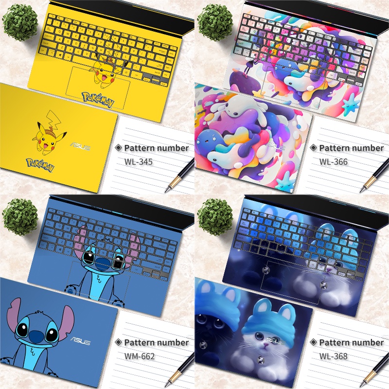 ASUS laptop sticker X407, X409, X455L, X441 laptop skin on three sides