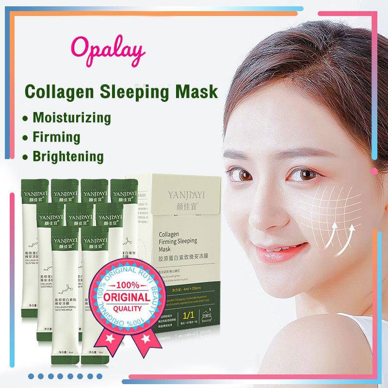 [20PCS/BOX] YANJIAYI Collagen Firming Sleeping Mask Day and Night Frozen Face Gel Facial Sleep