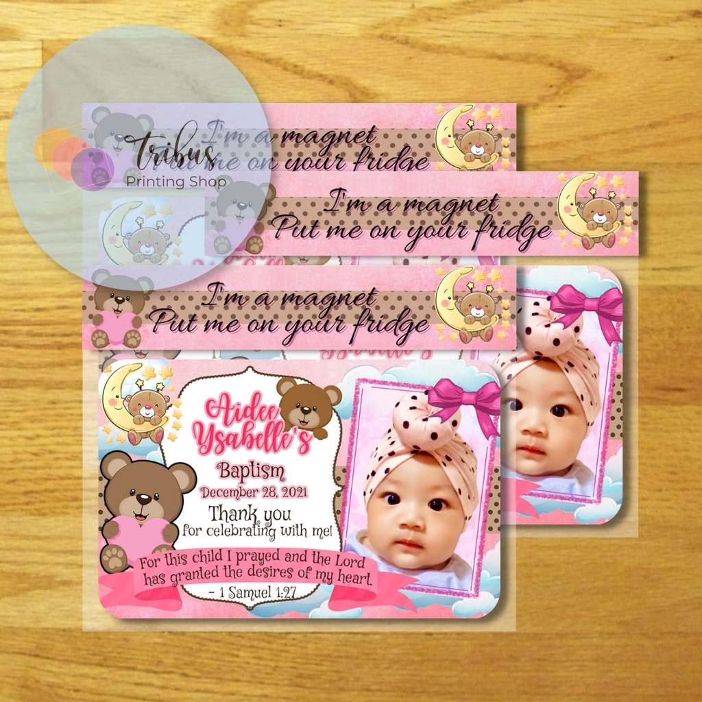 Pink Bear Theme Ref for Girls (Baptismal, Christening