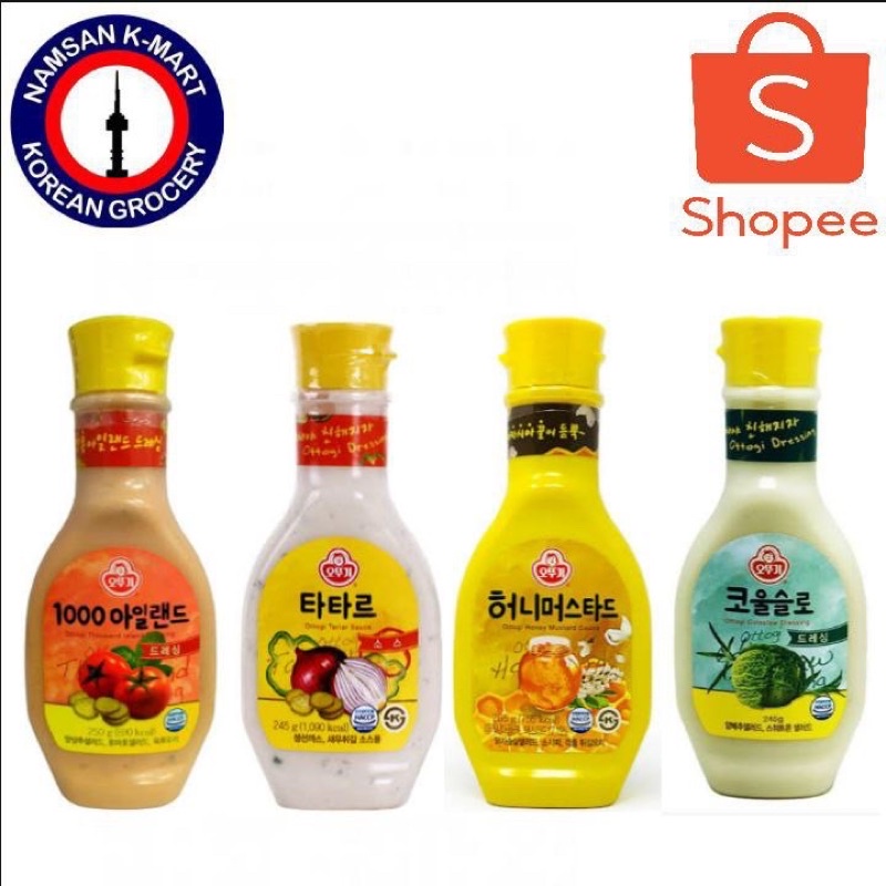 Ottogi Coleslaw/ Tartar Sauce/ Honey Mustard/ Thousand Island Dressing