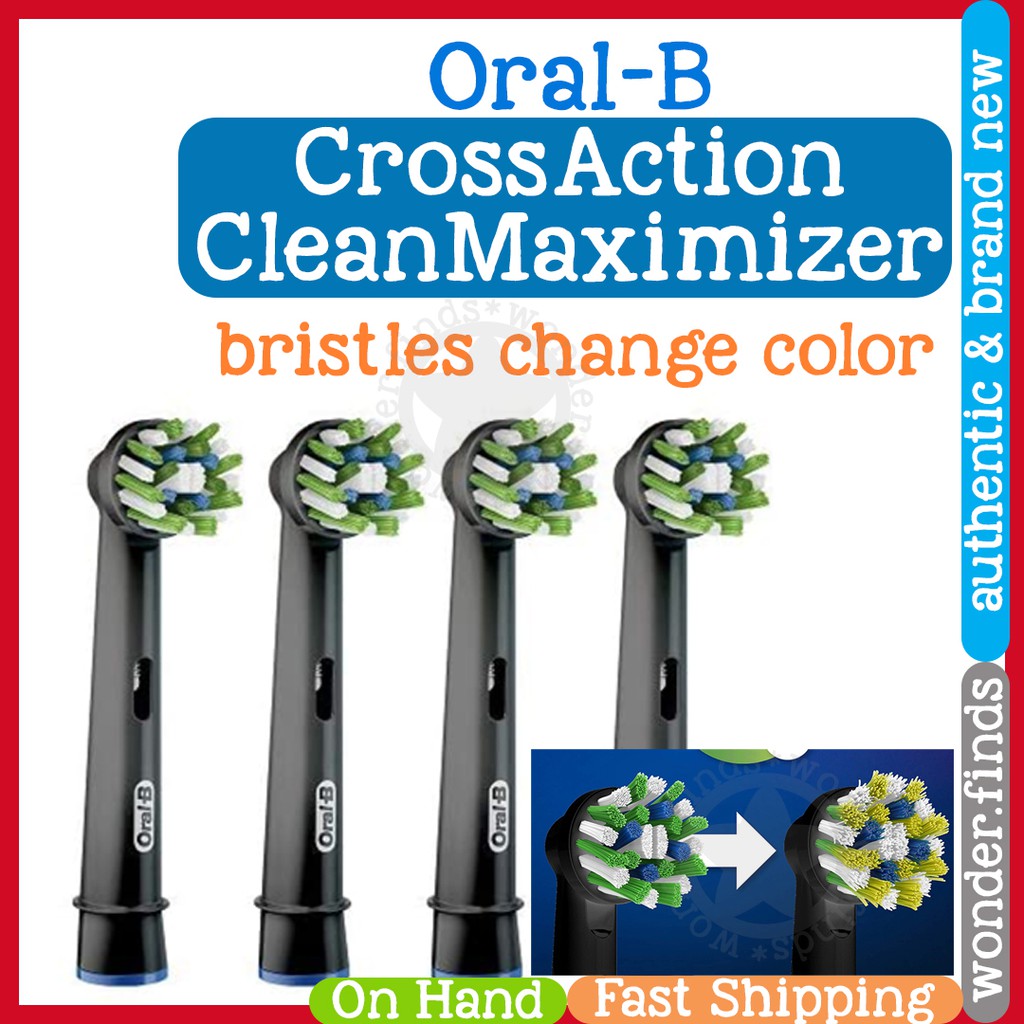 OralB Genuine Replacement Toothbrush Head , CrossAction Brushes OralB