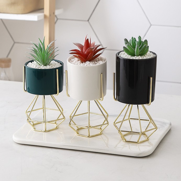 Geometric Succulent Plant Pot Decoration Tabletop Flower Pot Nordic