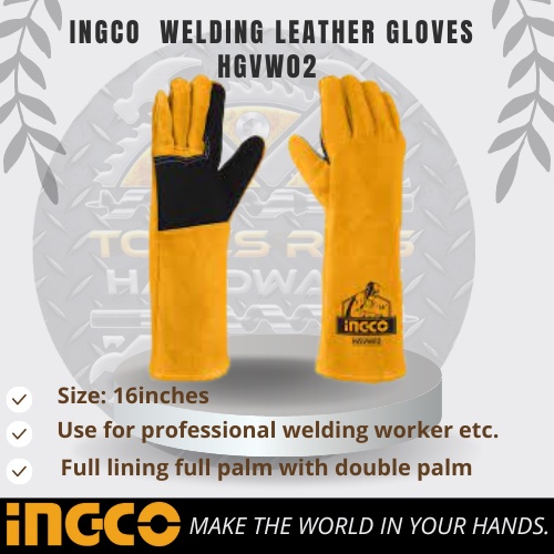 INGCO WELDING LEATHER GLOVES HGVW02 BNHT Shopee Philippines