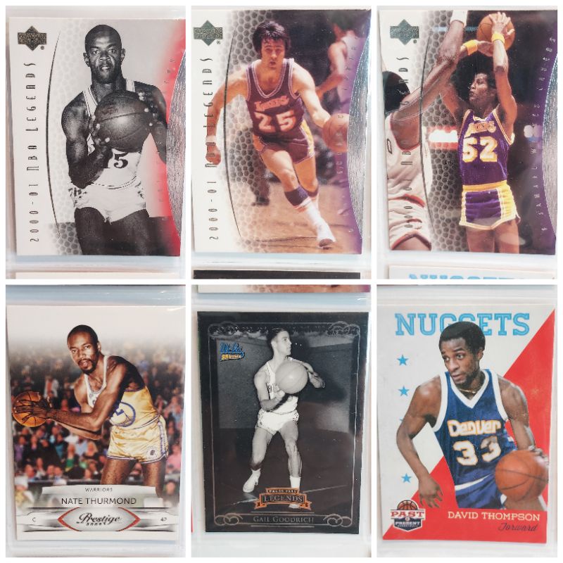 Hall of Fame HOF NBA Base Cards Hal Greer Gail Goodrich Jamaal Wilkes