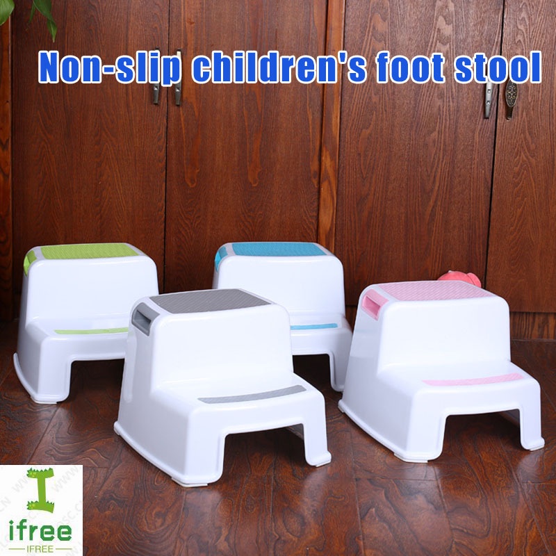 Toilet Potty Training Kids 2 Step Stools Toddler NonSlip Bathroom