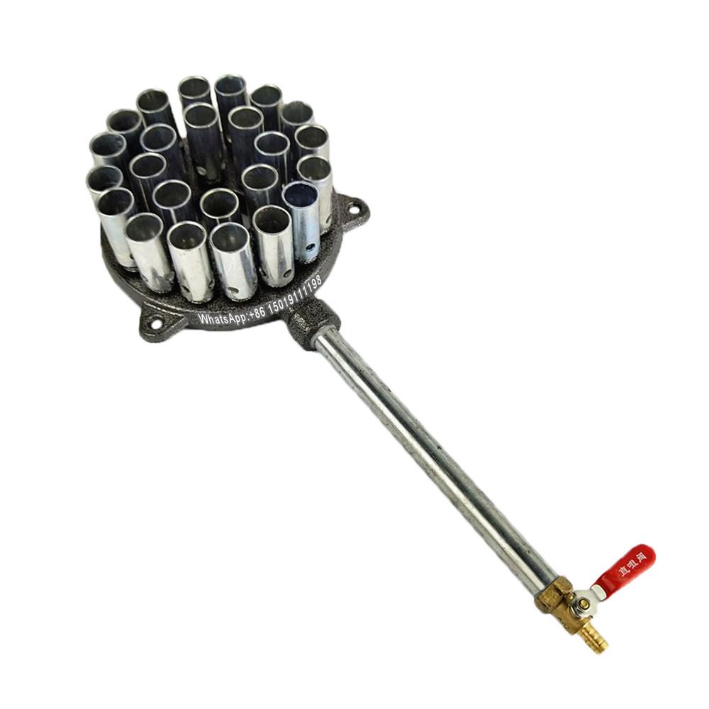 24 head direct injection liquefied gas stove burner,centralized burner