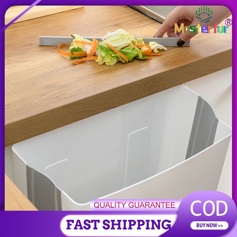 COD Folding Waste Bin Wall Mounted Bin Kitchen Door Hanging
