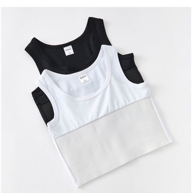 Short Breathable Tight Breat Binder Chest Breast Bandage Crop Top Vest
