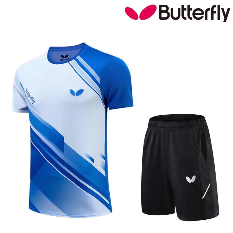 Butterfly table tennis clothing men's and women's quickdrying sweat