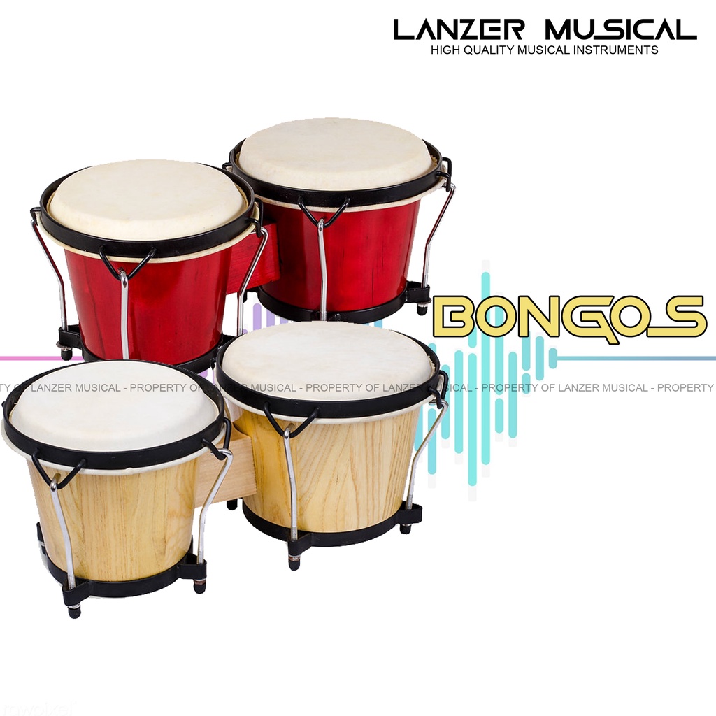 High Quality Davis Bongos 6" + 7" Inch Percussion Double(𝓛𝓪𝓷𝔃𝓮𝓻