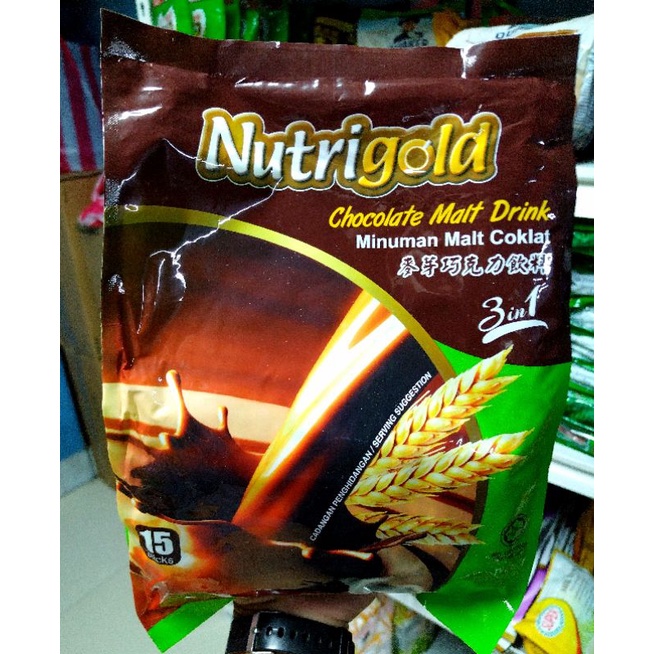 Nutrigold Chocolate Malt Drink (15sticks) Shopee Philippines