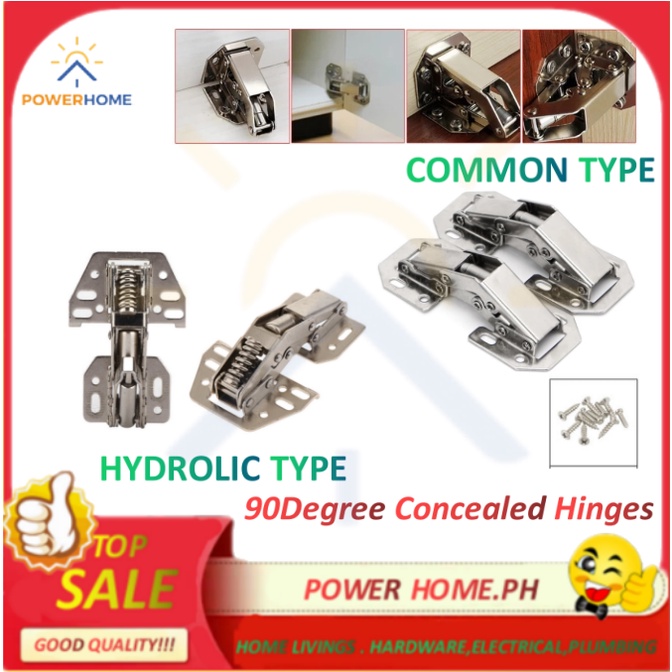 2pcs 90Degree hydrolic Concealed Hinges Cupboard Door Hinge
