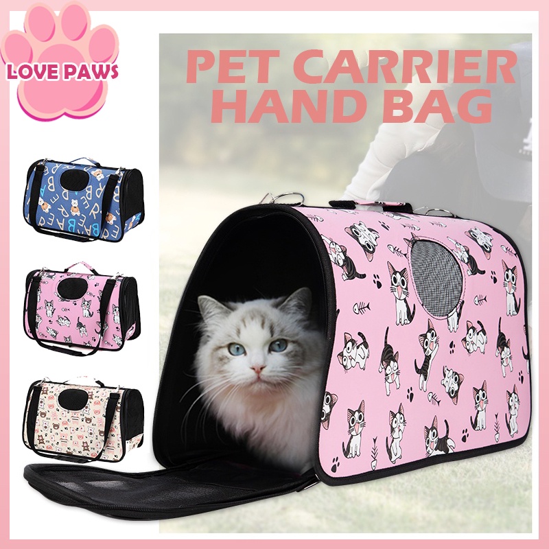 Pet Carrier Dog Cat Puppy Folding Travel Carry Bag Portable Cage Crate
