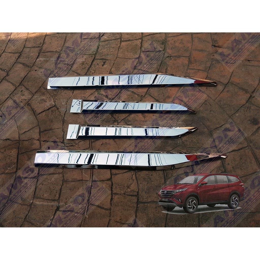 Toyota Rush 2018 2024 TRD Door Moulding Door Side Trim Chrome