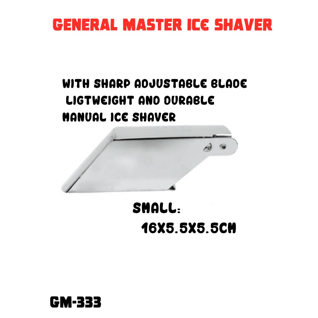 General Master Aluminum Ice Shaver Manual Ice Shaver Ice Crusher Heavy Duty For Halo Halo Kaskas